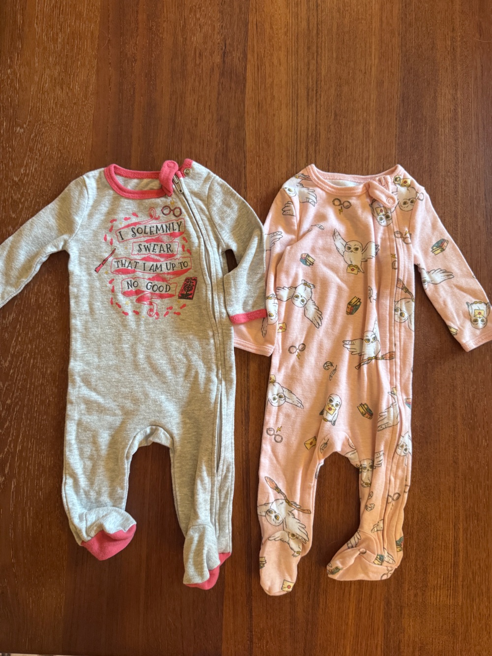 Harry Potter footed pajamas 0-3months
